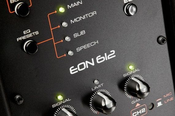 JBL EON612 активная АС, 1000Вт, динамик 12 дюймов