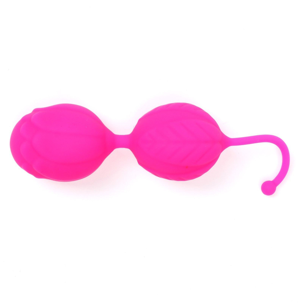 Розовые вагинальные шарики с мягким хвостиком (Цвет: розовый)