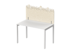 Экран фронтальный / боковой, с декором "Зеленая поляна", без фурнитуры 140х1,2х60