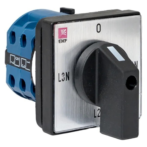 Переключатель кулачковый ПК-1-84 10А 4P для вольтметра (для фазного напряжения) IP20 EKF pk-1-84-10