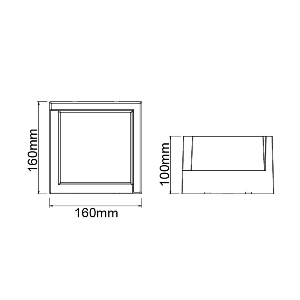 8864 Настенный уличный светильник CREEK