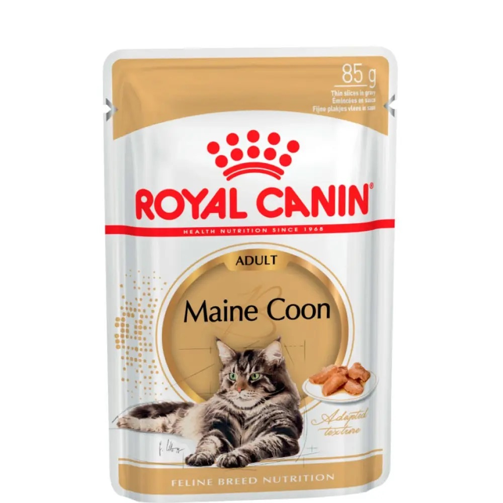 Royal Canin Maine Coon Adult Влажный корм (пауч) для кошек породы мейн-кун старше 15 месяцев, 85 гр