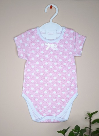 Боди Горошек (розовый)