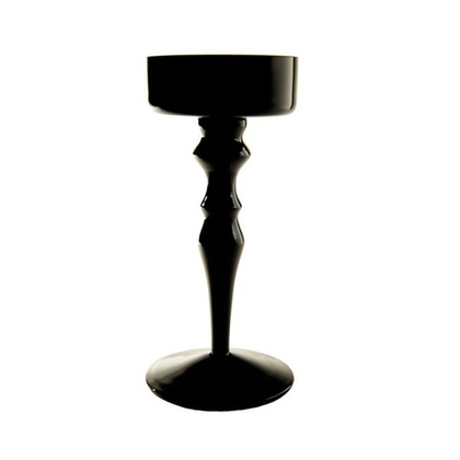 Подсвечник на ножке чёрный S