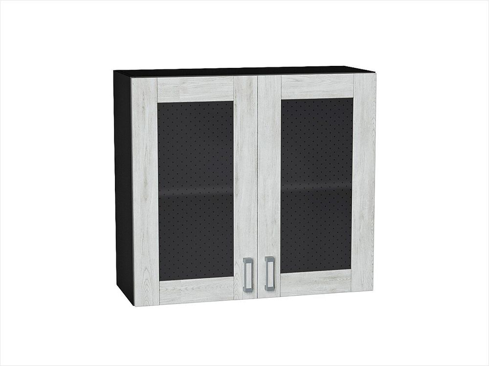 Шкаф верхний с 2-мя остекленными дверцами Лофт