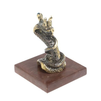 Бронзовая статуэтка "Змея-царевна" на лемезите