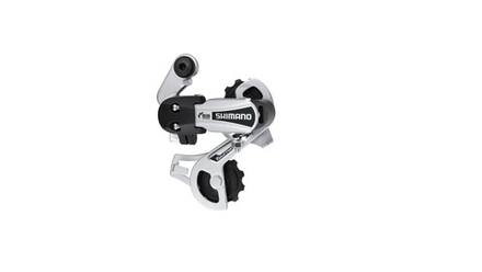 Переключатель задний Shimano Tourney, TY21-B, SS, 6 скоростей, крепление на болт, серебристый