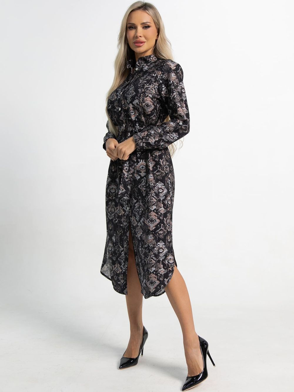 Платье-рубашка Долли (разноцветное) П15483-10М LT Collection