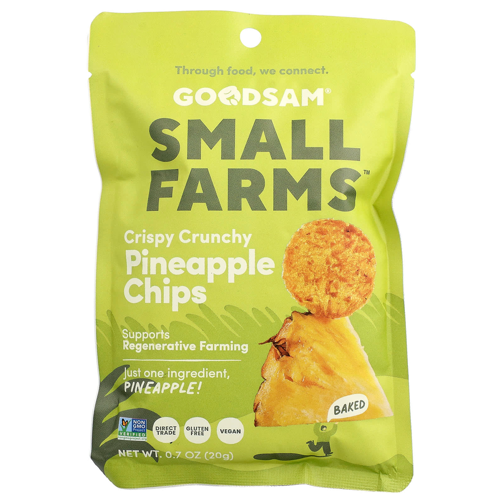 GoodSam, Sweet Farms™, хрустящие чипсы, ананас, 20 г (0,7 унции)