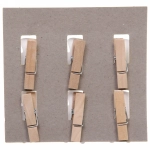 Прищепки декоративные «Снеговичок с бантом» 3,5 см (набор 6 шт)