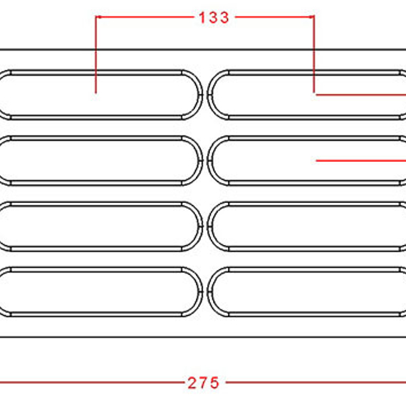 903 | Форма для шоколадных батончиков (275х175 мм)