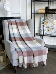 Плед PALANGA 7-02 из шерсти монгольских ягнят AVINAMAS