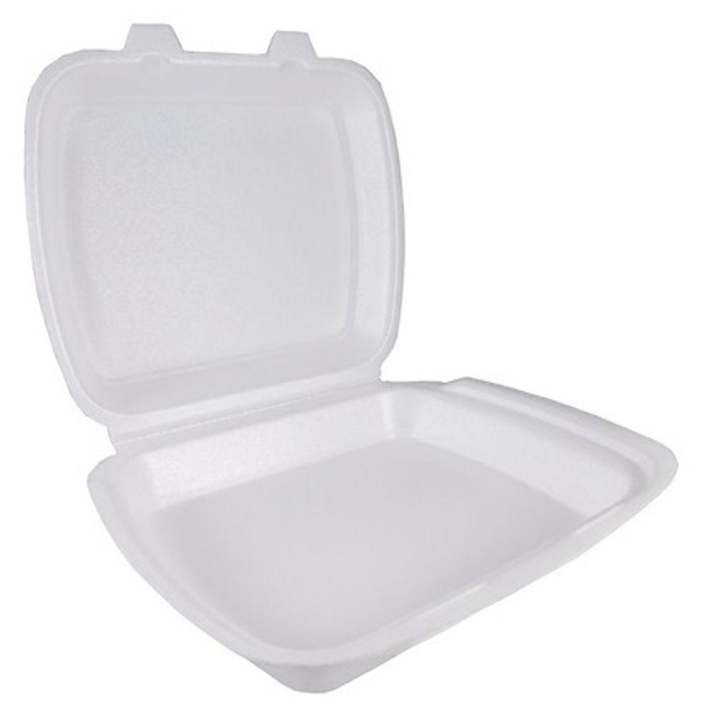 Ланч-бокс БЕЛЫЙ 2-замка (130шт) ОДНОСЕКЦИОННЫЙ