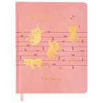 Дневник для музыкальной школы 170х215 мм, 48 л., обложка кожзам твердая, фольга, BRAUBERG, справочный материал, НОТКИ, 107368