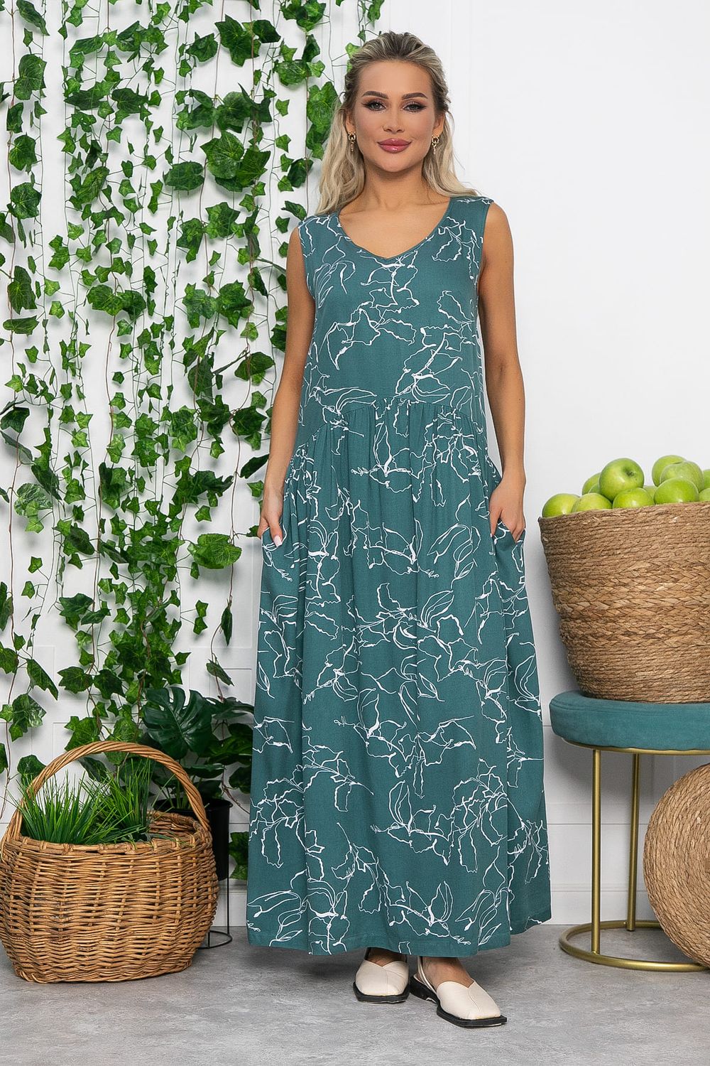 Сарафан Нерея (изумруд) П13570-1М LT Collection