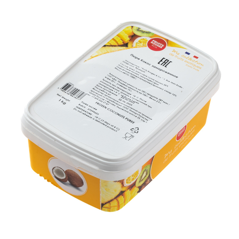 Фруктовое пюре Кокос, Fruit Rouge&Co, Франция, 1 кг