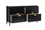 Комод Garda Decor черный 160*90*40 см