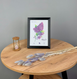 Фоторамка 15х21 см, черная, арт. 1521.119411