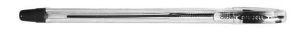 Ручка масляная 0,7мм, черная "Oil Jell " (Crown)