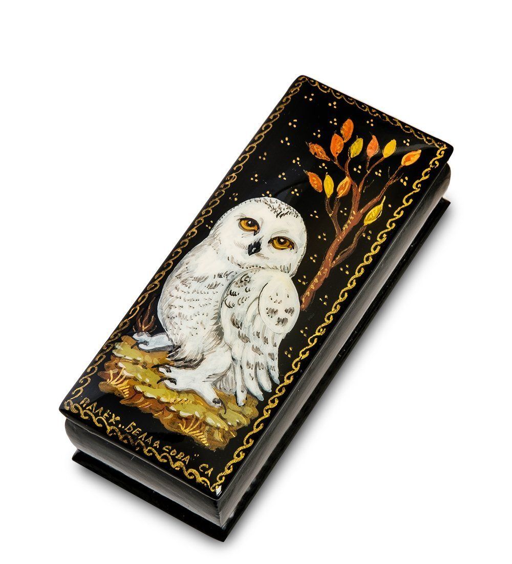 Народные промыслы ШК-95/ 7 Шкатулка «Белая Сова»