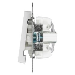 Переключатель Intro Accent 6-108-01 перекрёстный, 10А-250В, IP20, СУ, AL/CU, белый | Intro