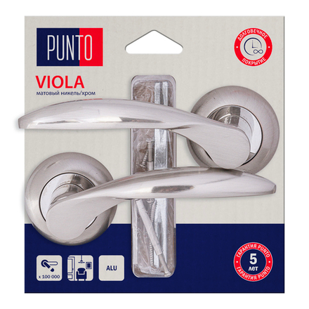 Ручка раздельная LM/A R.TL54.VIOLA/HD SN/CP-3 матовый никель/хром