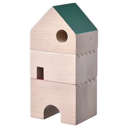 IKEA FÄLTLÖNN  (ИКЕА ФÄЛТЛÖНН)  -  Декоративные домики, 3 шт, массив дерева/многоцветные