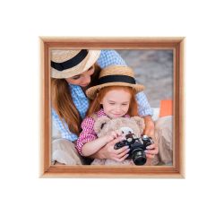 Фоторамка Image Art С20 18х18 деревянная из сосны, цвет натуральный с частичным затемнением, вставка-прозрачный пластик | Image Art