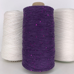 FORTE; 100% хлопок, пайетки 2мм; 640м/100гр; цвет: темно-фиолетовая нить, сиренево-малиновые пайетки; S715 MP