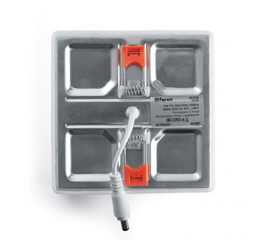 Светильник встраив. Feron 18 Вт 4000 К 1800Lm 130 мм регул.белый с драйвер AL514