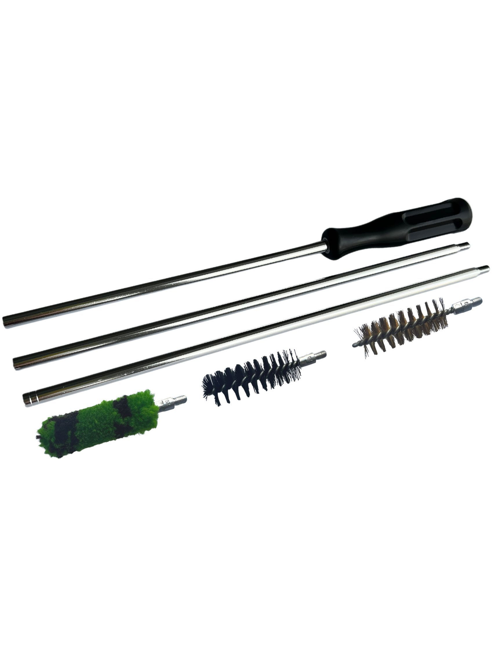 Набор для чистки оружия 20 калибра в ПЛАСТИКОВОМ КЕЙСЕ с металлическим 7мм шомполом в оплетке.