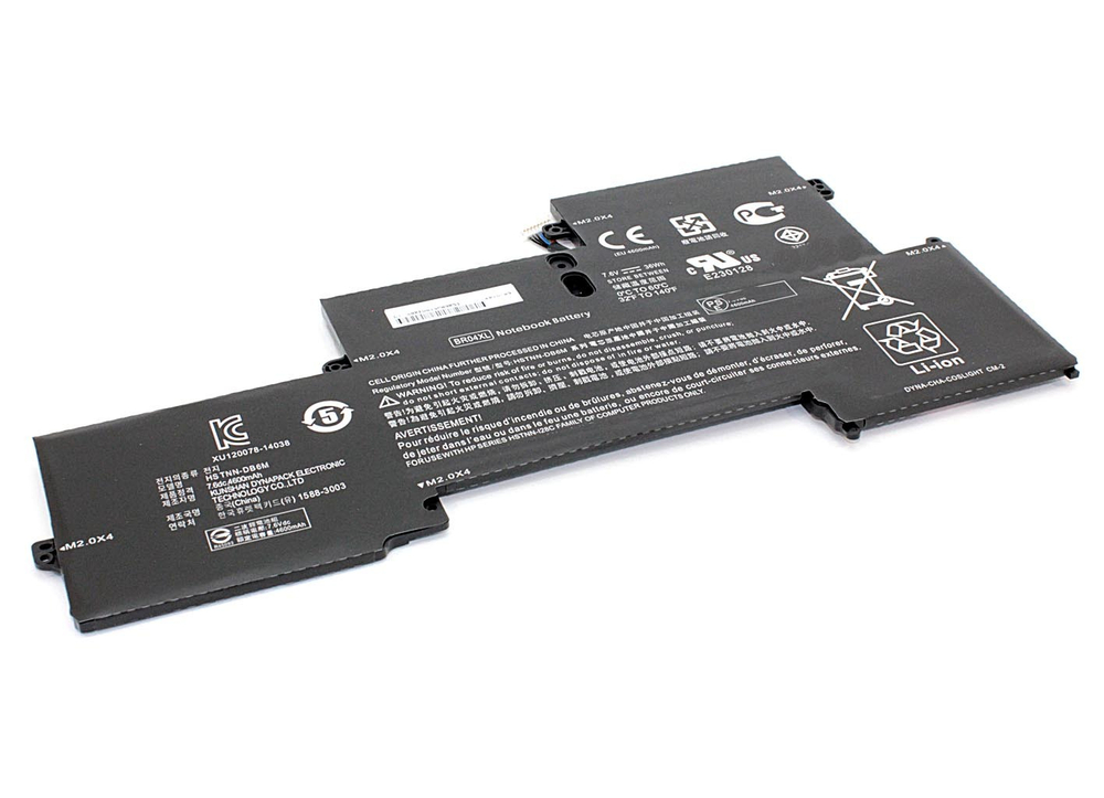 Аккумуляторная батарея для ноутбука HP  EliteBook 1020 G1 (BR04XL) 7.6V 36Wh