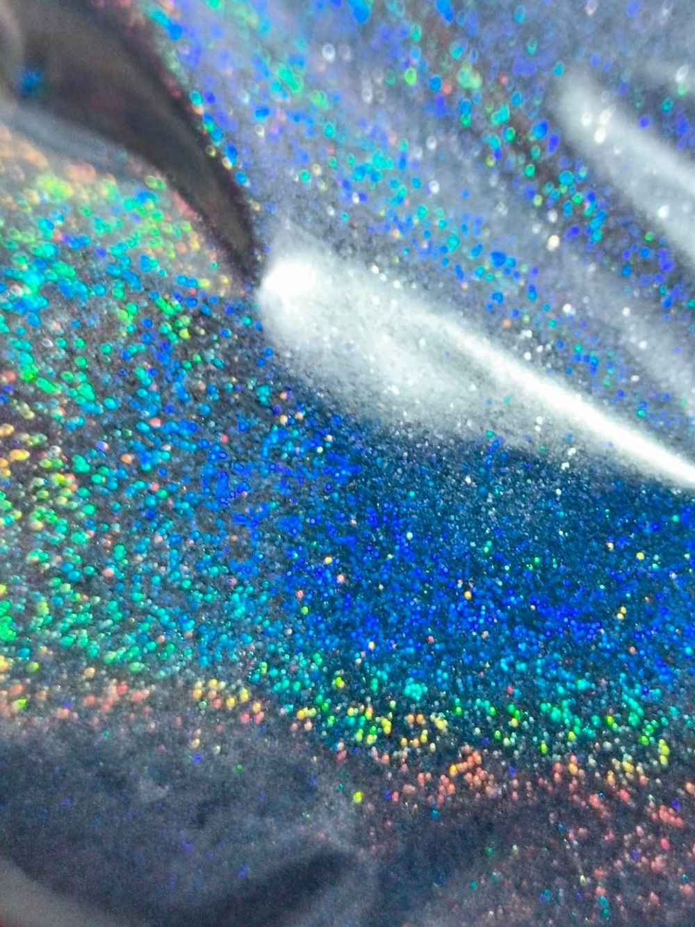 Блёстки Глиттеры 807-02мм - Полуночно-чёрный голографик - универсальные