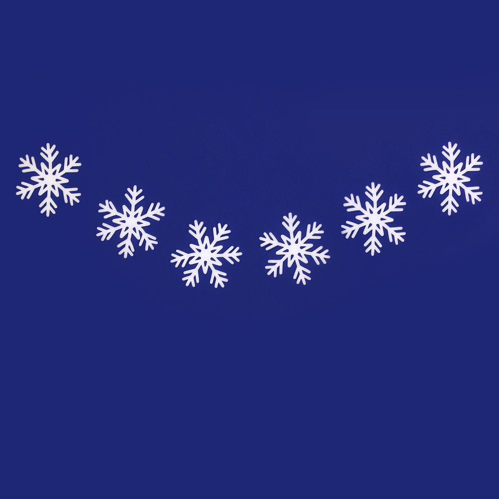 Украшение новогоднее «Зимний вечер» (набор 6 шт) , 15 см