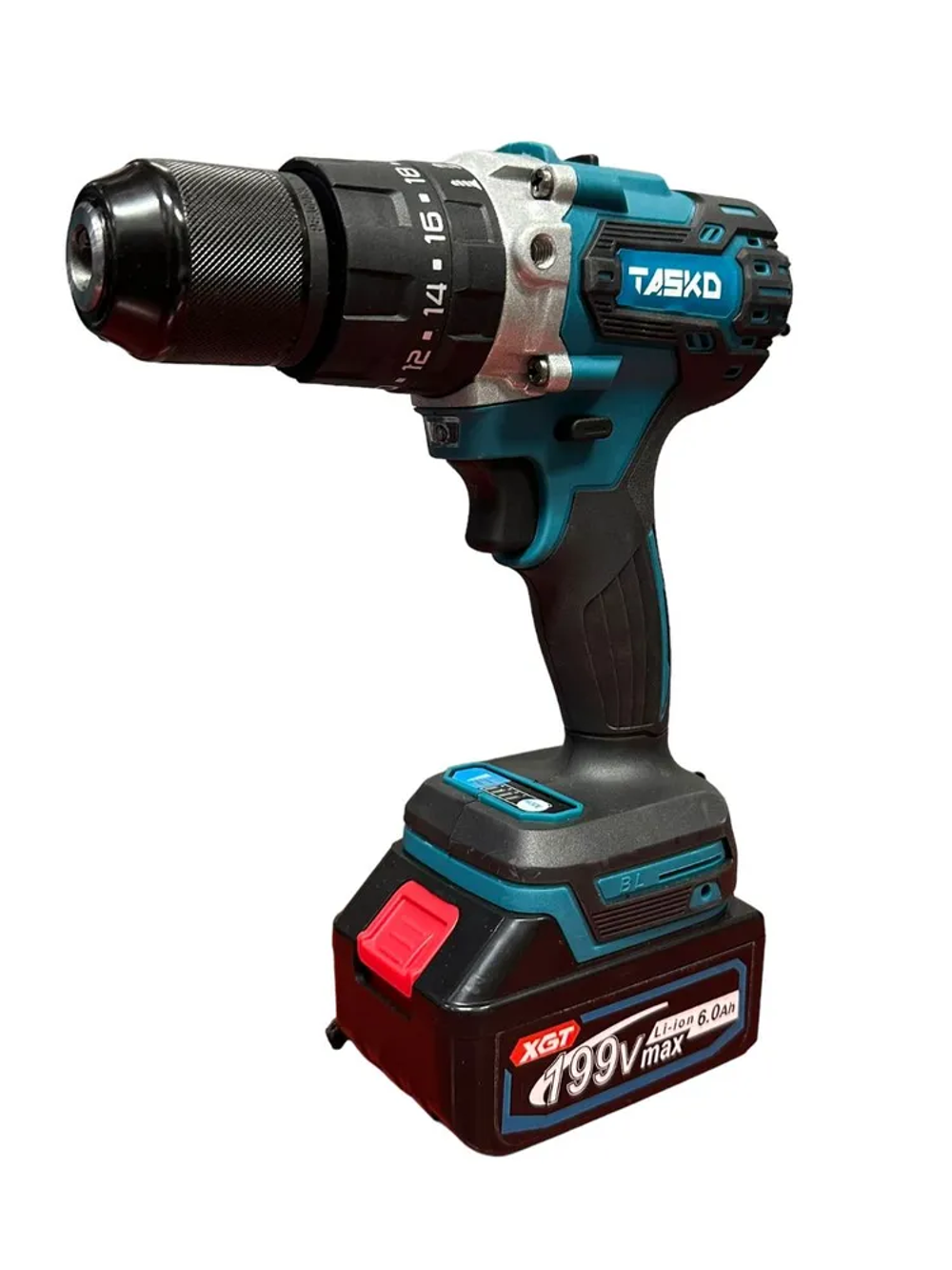 TASKO Дрель-шуруповерт, 48 В, 150 Нм, 2 АКБ