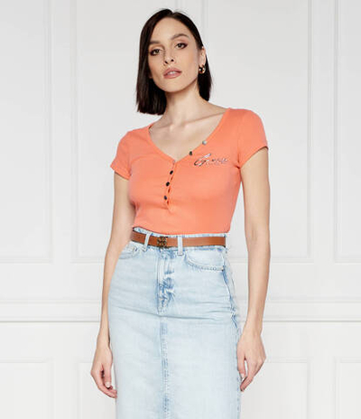 Футболка HENLEY OLYMPIA GUESS - оранжевый(W4RP47 K1814)