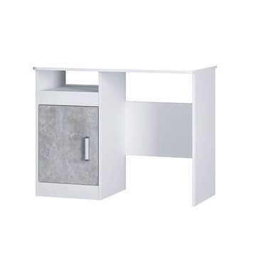 Паскаль Стол письменный белый / цемент светлый