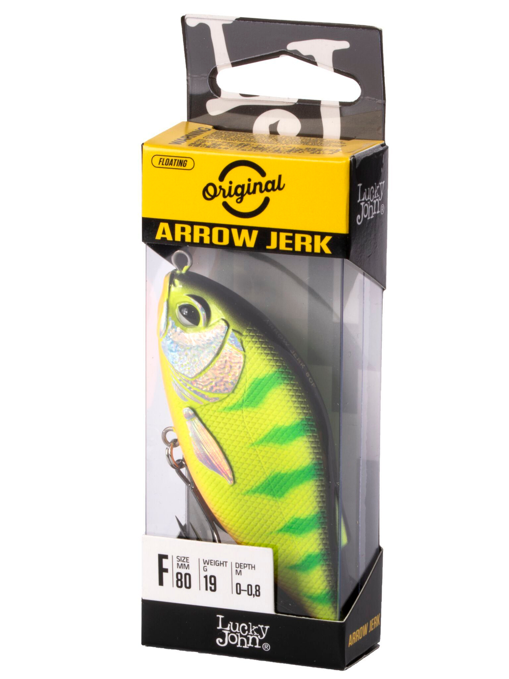 Воблер плавающий LJ ORIGINAL ARROW JERK 8 см, цвет 018