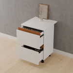 Кухонный модуль напольный 60 см Валенсия с 3-мя ящиками со столешницей, с дубовыми панелями, на ножках / белый, массив дуба