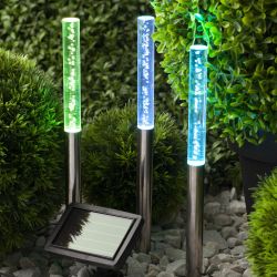 ERASF024-21 ЭРА Садовый светильник Пузырьки на солнечной батарее, 3 шт 38 см | Садовые декоративные светильники