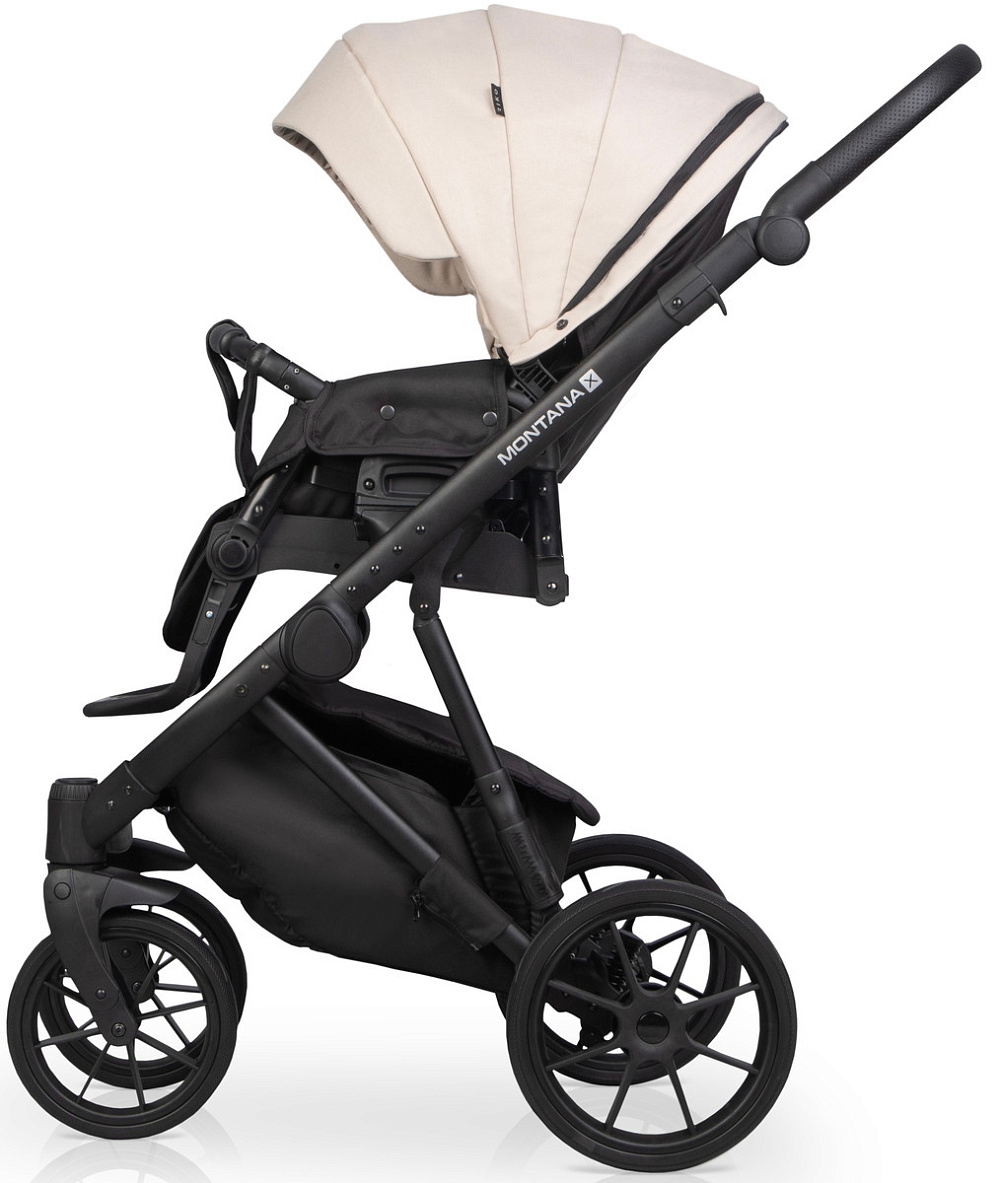 Детская коляска Riko Basic Montana Plus X 2 в 1 43 Mocca (коричневый-бежевый)