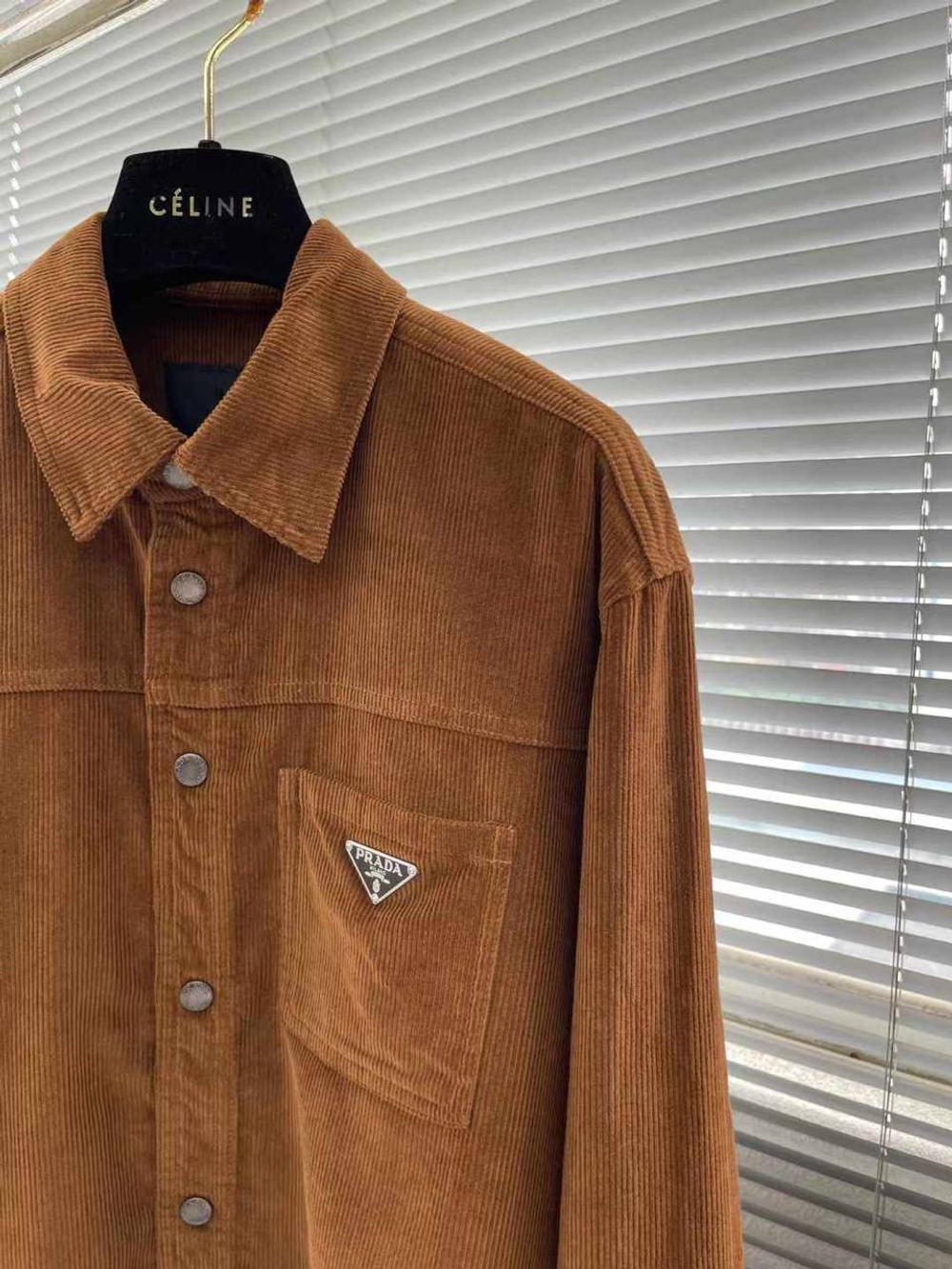 Вельветовая рубашка Prada