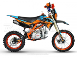 Питбайк KAYO EVOLUTION YX125EM 17/14 KRZ (механ. сцепл., эл. стартер 2022 г.)
