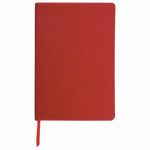 Блокнот А5 (148х218 мм), BRAUBERG "Income", 128 л., гладкий кожзаменитель, клетка, красный, 125209