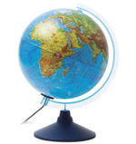 Глобус двойная карта рельефный диаметр 250 мм с подсветкой