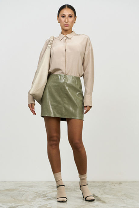 Юбка трапеция мини