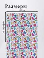 Оксфорд с принтом 3 метра №2 210 D