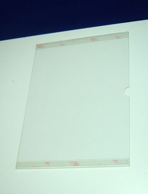 Карман информационный А4 вертикальный №2 со скотчем