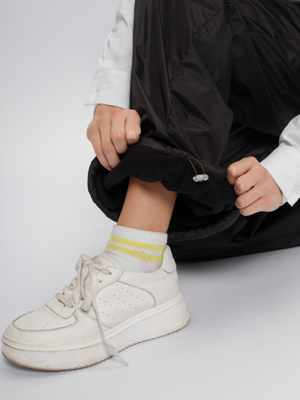 Брюки утепленные черные