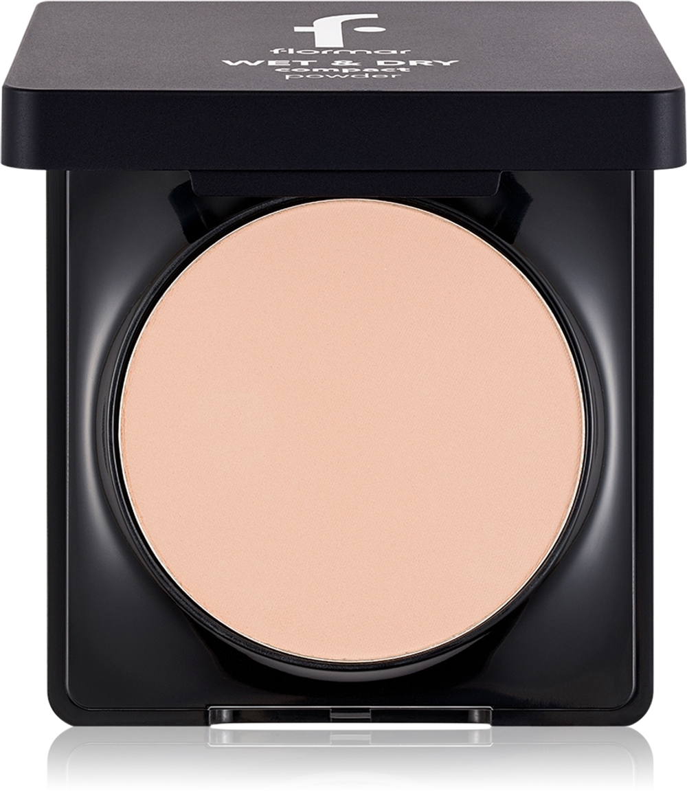 flormar Wet & Dry Compact Powder - Пудра для лица в компакте, выравнивающая тона. оттенок 006 Caramel Rose, 10 g